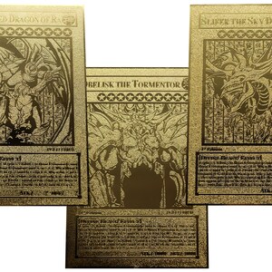 Cartas de metal dorado [Dioses egipcios]