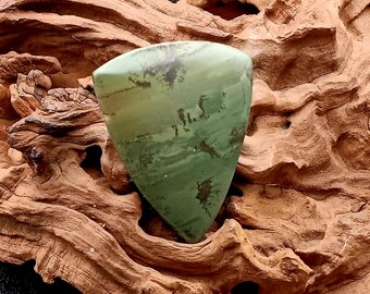 Double-Mint Picture Jasper Cabochon, suitable for jewelry or display  #DMJ 056