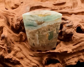 Blue Rock Candy Cabochon, suitable for jewelry or display #BRC 074