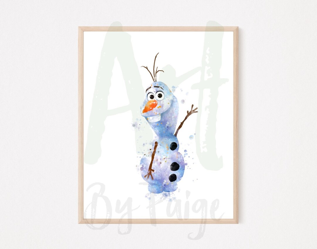 Frozen: Olaf Watercolour Art Print - Etsy