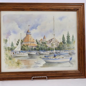 Artist Signed Watercolor Painting Original