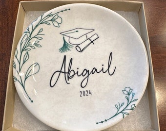 Personalized Wildflower Ring Dish,Gift for Mom