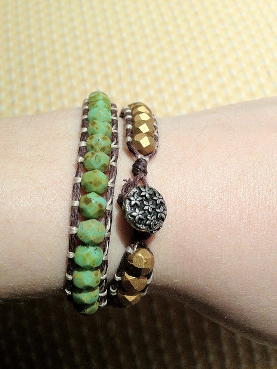 Items similar to Double Wrap Beaded Bracelet on Etsy