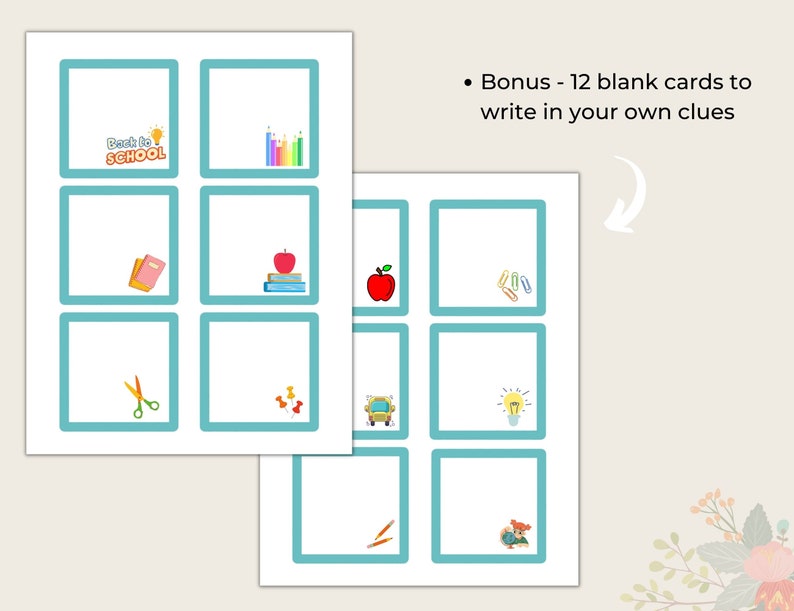 Scavenger Hunt for Kids, Scavenger Hunt Cards, Back to School, Printable PDF, Scavenger Hunt ...