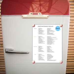 Home Maintenance Checklist, Seasonal Home Maintenance Printable Checklist, Home Maintenance tips, Home Maintenance Planner image 6