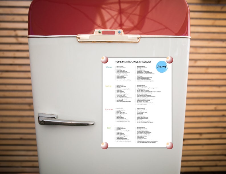 Home Maintenance Checklist, Seasonal Home Maintenance Printable Checklist, Home Maintenance tips, Home Maintenance Planner image 6