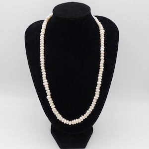 Vintage Signed Monet Fresh Water Pearl Necklace with Patented Monet Clasp - Free UK Postage