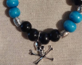 To Jack Sparrow with Love and Friendship inspired Johnny Depp Pirate Bracelet.