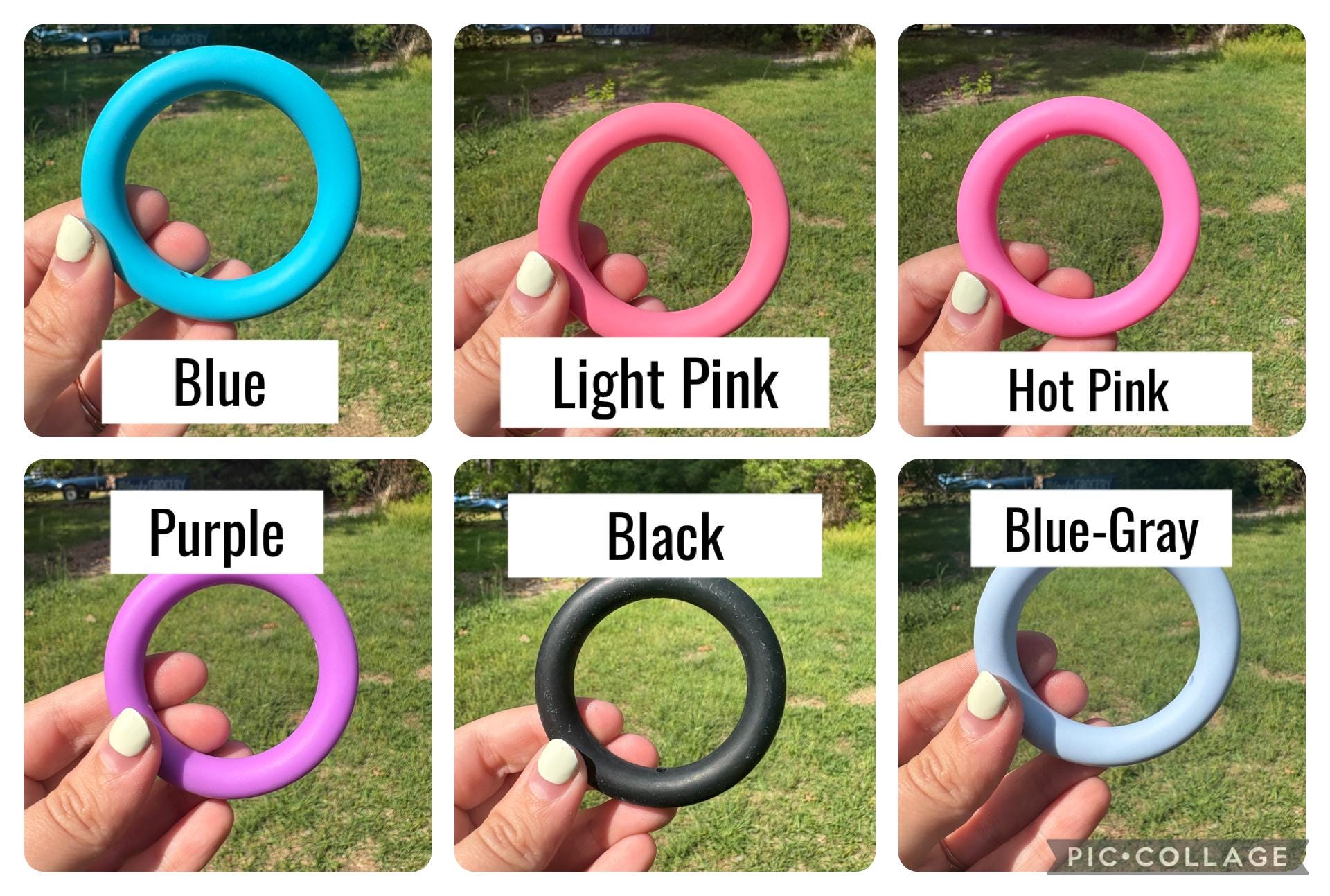 Solid Color Silicone Rings for Car Charms | Silicone Rings | Silicone ...