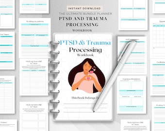 PTSD Worksheets Trauma Processing Journal Prompts ptsd Planner dbt CBT Worksheets For Adults Trauma Therapy Tools Template Symptom Tracker