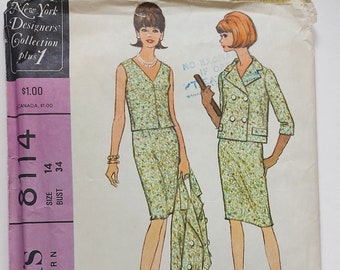 McCall's 8114 Misses' Three-Piece Suit Vintage Pattern