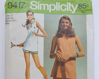 Simplicity 9417 Misses' Super Jiffy Pants and Tunic Vintage Pattern