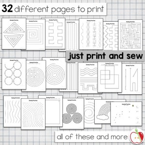 Practice Sewing Worksheets image 2