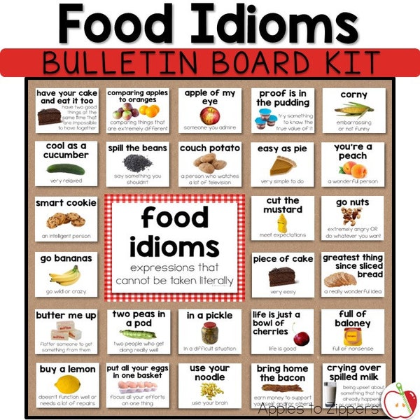 Food Idioms Bulletin Board Kit