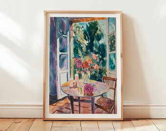 Mediterranean Still Life Watercolor Art Print (Digital Download)