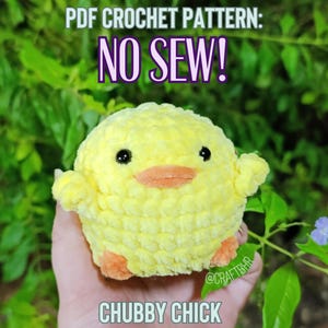 Chubby Chick crochet pattern Beginner Friendly no sew pattern