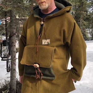 Woodsman Wooly made to order Wool BUSHCRAFT Hoodie Sz S 5XL Bild 2