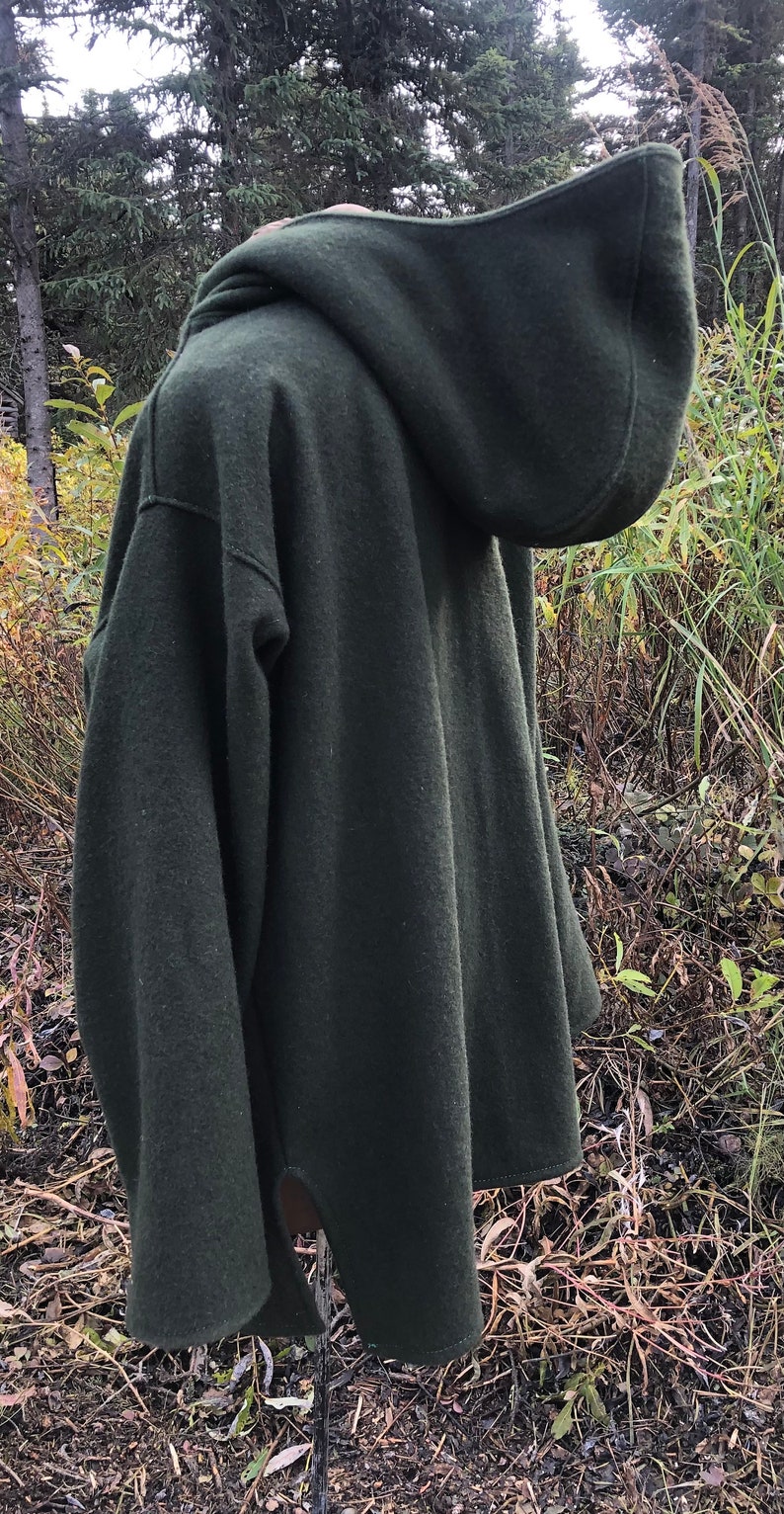 Woodsman Wooly made to order Wool BUSHCRAFT Hoodie Sz S 5XL Bild 10