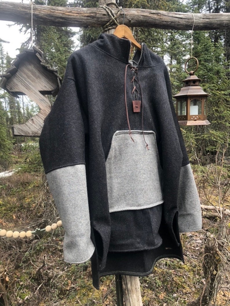 Woodsman Wooly made to order Wool BUSHCRAFT Hoodie Sz S 5XL Bild 5