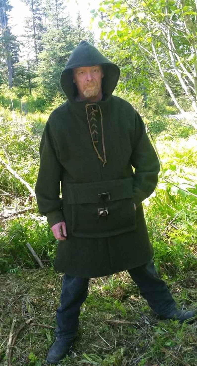 Woodsman Wooly made to order Wool BUSHCRAFT Hoodie Sz S 5XL Bild 3