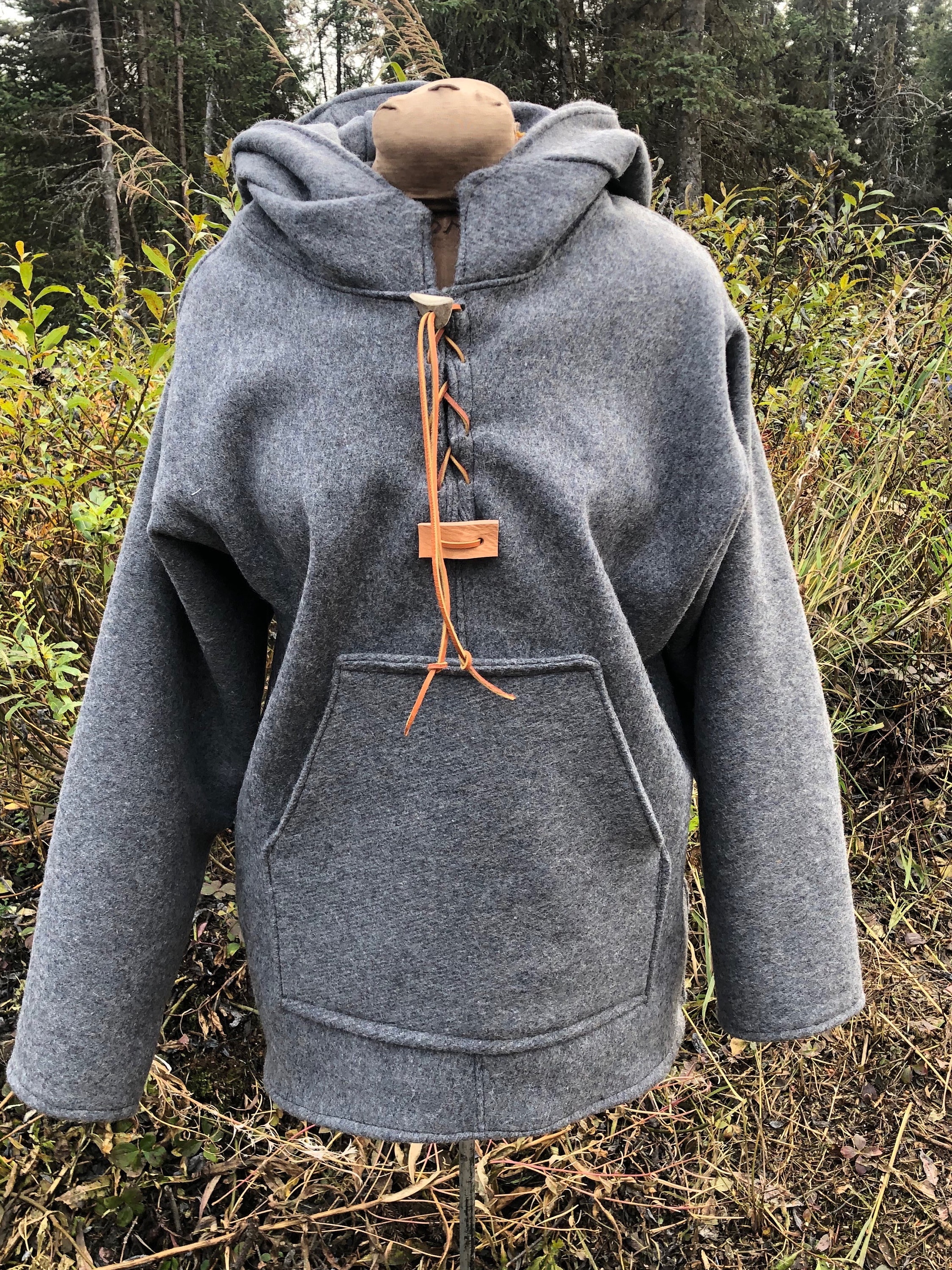 Woodsman Wooly Made to Order Wool BUSHCRAFT Hoodie Sz S 5XL Made in Alaska Etsy