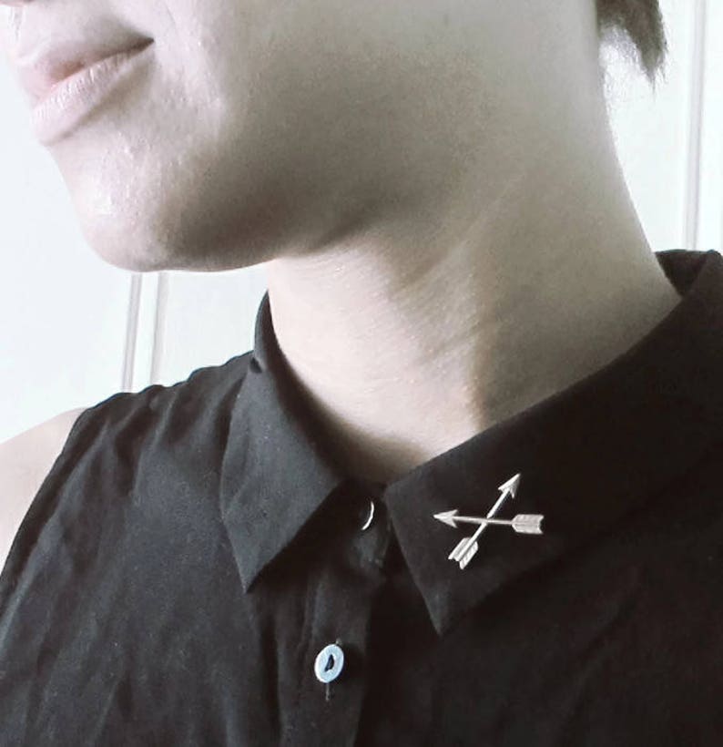 Crossed Arrows Pin Brass Tie Tack Pin Arrow Lapel Pin Etsy