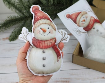 Felt Snowman Sewing Kit: DIY Christmas Crafting Gift