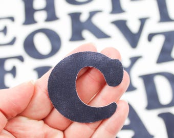 Cotton Iron-On Alphabet Letters: DIY Craft Personalization