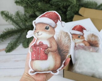 Naaipakket vilten dieren: knutselproject kerst voor kinderen