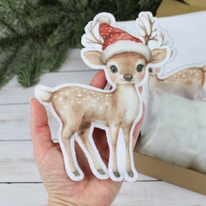 DIY Hand Sewing Kit - Felt Stuffed Animal Craft Kit Perfect for Christmas Presents - Fun and Engaging Sewing Project for Kids and Adults