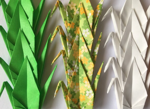 20 Small Origami Cranes Spring 3 75cm Paper 12 Solid And 8 Chiyogami Origami Paper Cranes Crane Bird Chiyogami Cranes
