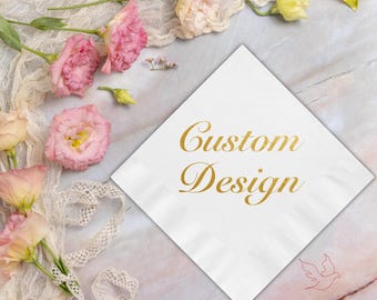 Tovaglioli in lamina personalizzati per matrimoni: decorazioni personalizzate per feste