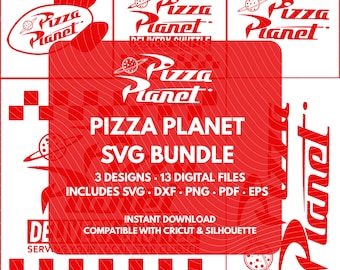 Pizza Planet SVG Bundle | Toy Story Alien Cut Files (Digital Download)