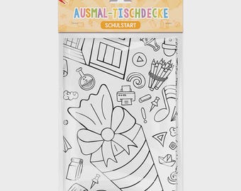 Nappe à colorier pour l'inscription scolaire