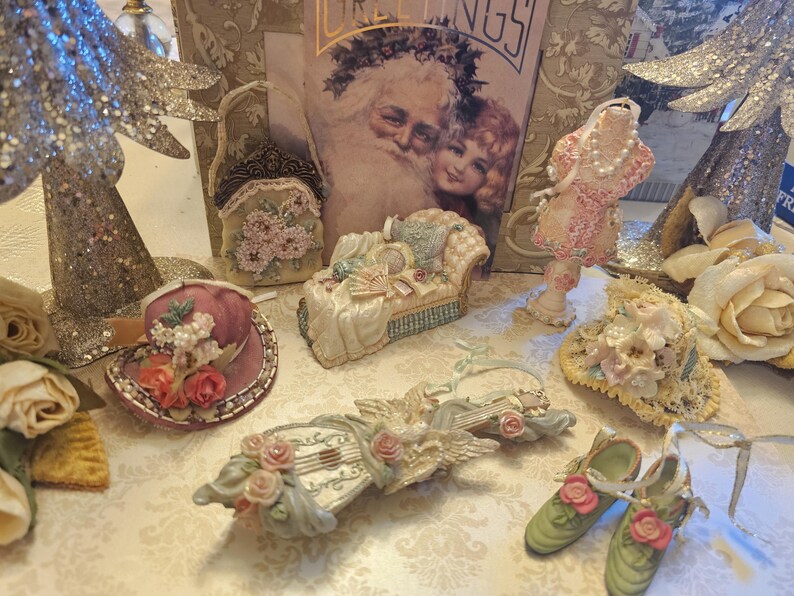 Gorgeous Vintage Victorian Style Christmas Ornaments - Etsy