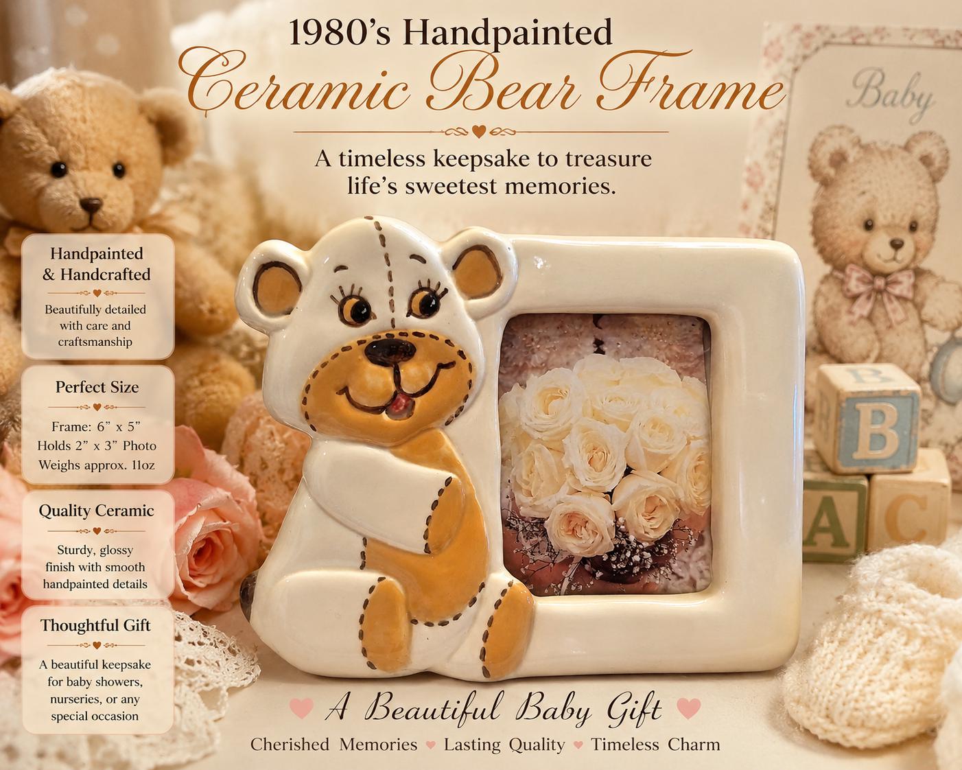 Ceramic Teddy Frame - Etsy