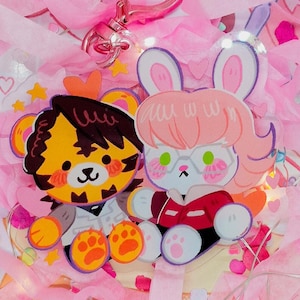 Tiger and Bunny plushies keychain
