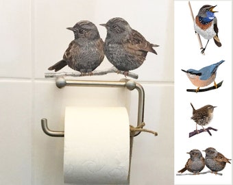 Birds in Blue and Brown Wall stickers