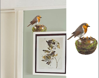 Robin with nest Wall stickers