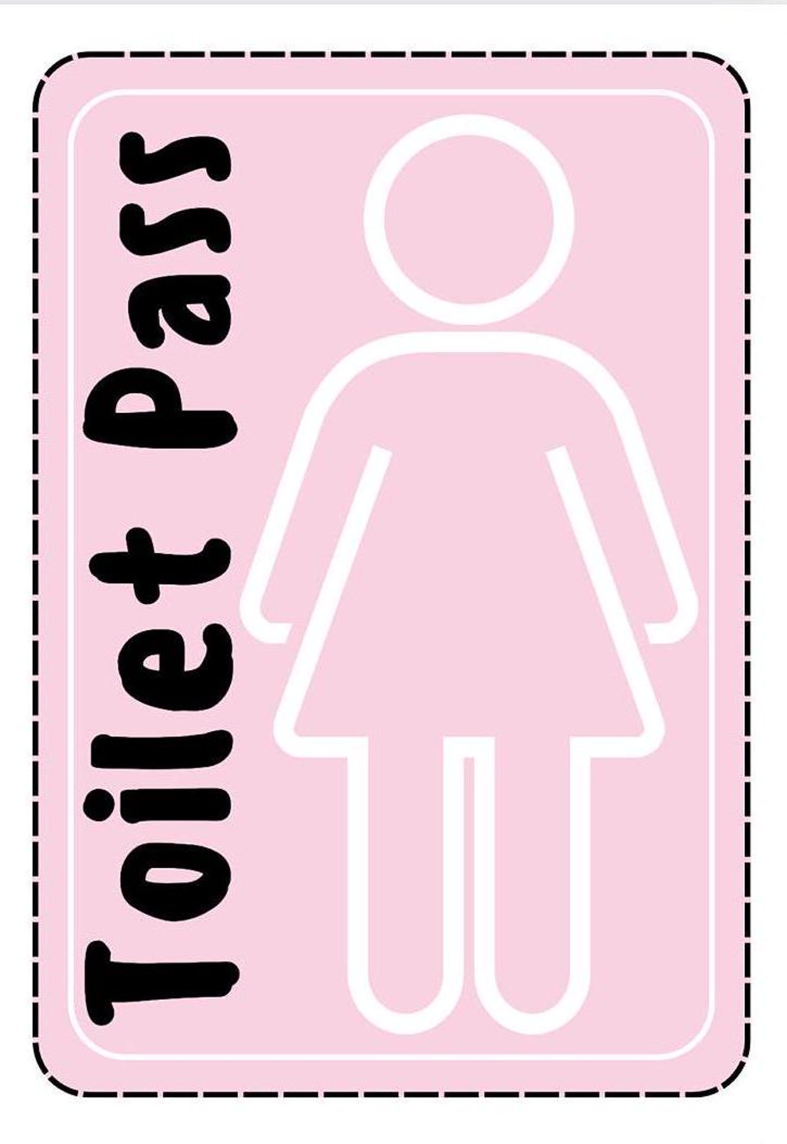 Printable Classroom Bathroom Passes, Cute School Toilet Pass Template ...