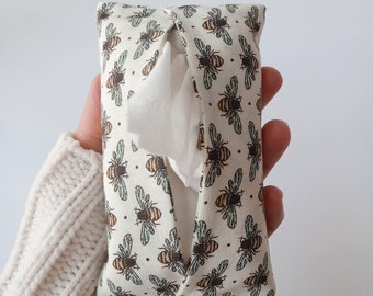 Travel Tissue Holder || Honeybee Theme || Purse Tissue Holder || Travel Kleenex Holder || Purse Kleenex Holder