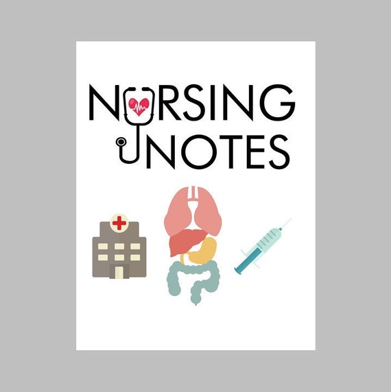 nursing printable binder cover art clipboard cover sheet etsy