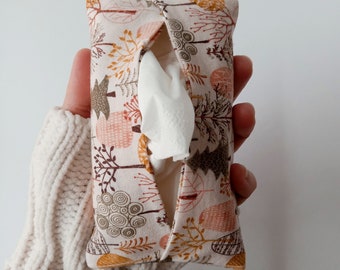 Travel Tissue Holder || Forest Trees Nature Theme || Purse Tissue Holder || Travel Kleenex Holder || Purse Kleenex Holder