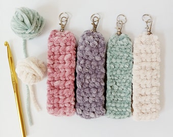 Crochet Keychains | Wristlet Keychain | Keychain Wristlets | Velvet Wristlet Keychain | Keychain Charm | Keychain Bag Accessories