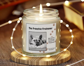 Frenchie Fresh Pet Odor Candle | Vegan Coconut Apricot Wax
