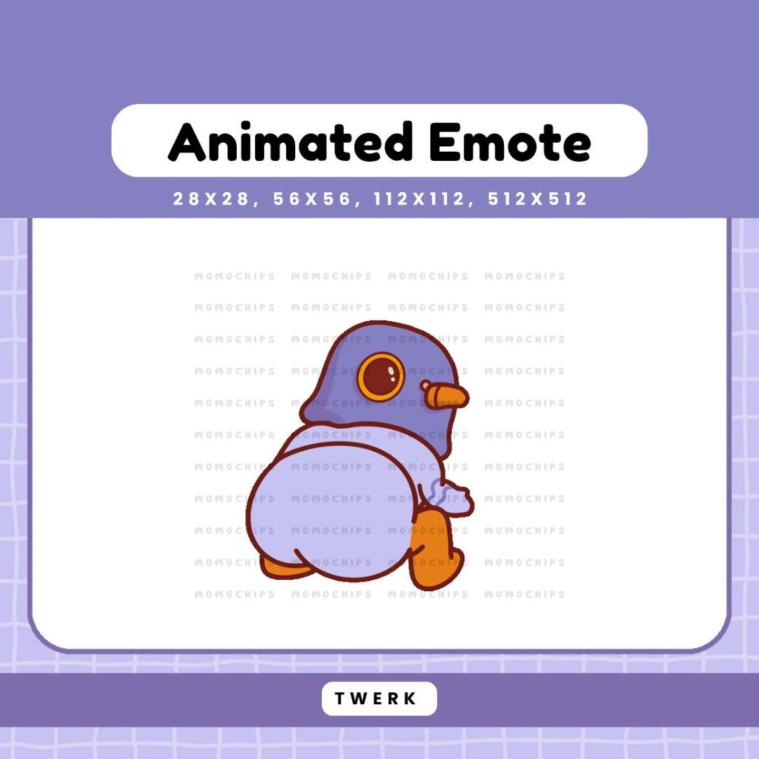 Animated Pigeon Twerk Emote, Twitch Bird Emotes Dance Streamer Vtuber ...