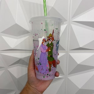 Aangepaste Starbucks-venti-beker koude beker 24oz geïnspireerd op Robbin-kap