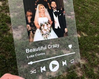 Custom Acrylic Song Plaque: Personalized Album Cover Music Gift