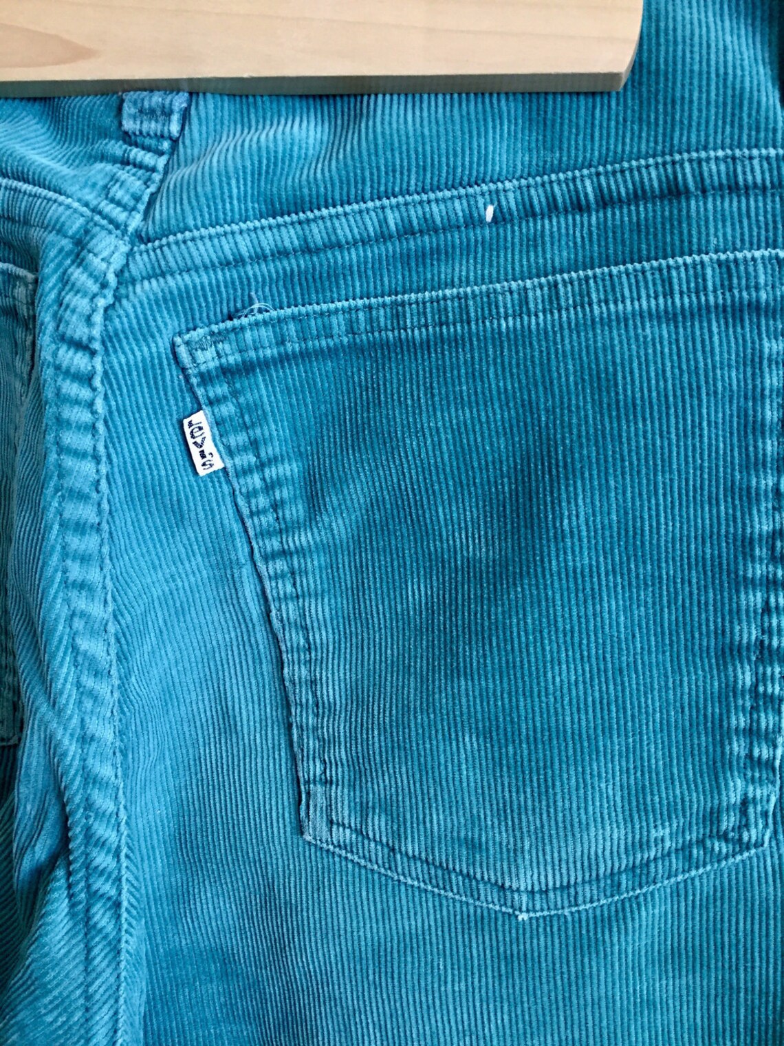 Vintage Levi's Corduroy Jeans Women's 1980's Teal Etsy
