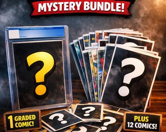 Graded Comic Mystery Box | 1 Slab + 12 Mystery Comics | Collector Bundle | CGC CBCS Possible | Gift